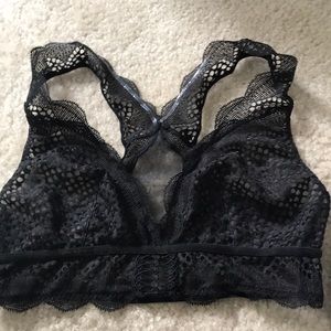 Black lace bralette